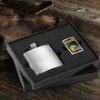 Flask and NFL Zippo Lighter Gift Set
